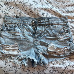 American Eagle Distressed Jean Shorts